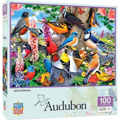 MasterPieces Audubon - Spring Gathering 100 Piece Jigsaw Puzzle Image 1