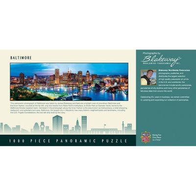MasterPieces Baltimore 1000 Piece Panoramic Jigsaw Puzzle for Adults Image 3