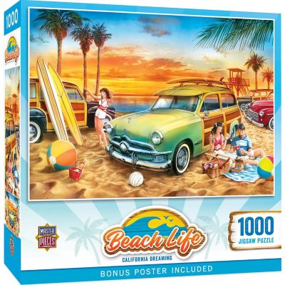 MasterPieces Beach Life - California Dreaming 1000 Piece Jigsaw Puzzle Image 1