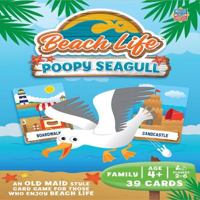 MasterPieces - Beach Life - Poopy Seagull Card Game for Kids Image 1