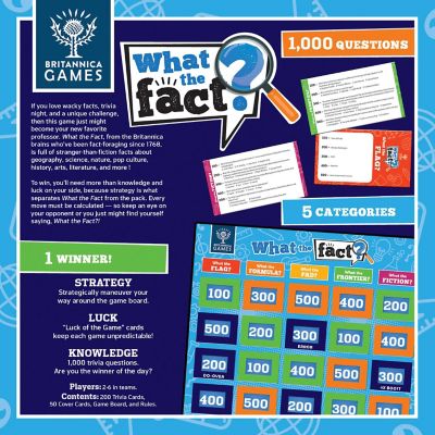 MasterPieces Britannica Games - What The Fact? Trivia Game Image 3