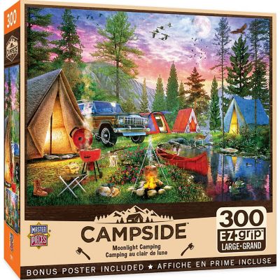 MasterPieces Campside - Moonlight Camping 300 Piece EZ Grip Puzzle Image 1
