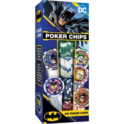 MasterPieces Casino Style 100 Piece Poker Chip Set - Batman Image 1