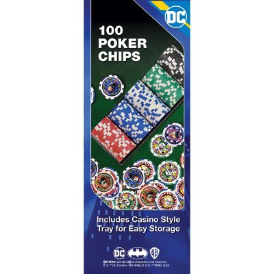 MasterPieces Casino Style 100 Piece Poker Chip Set - Batman Image 2