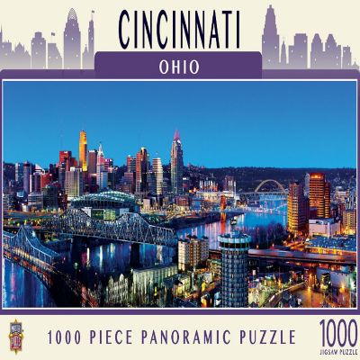 MasterPieces Cincinnati 1000 Piece Panoramic Jigsaw Puzzle for Adults Image 1