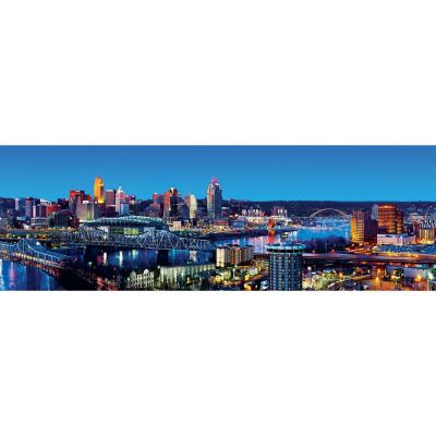 MasterPieces Cincinnati 1000 Piece Panoramic Jigsaw Puzzle for Adults Image 2