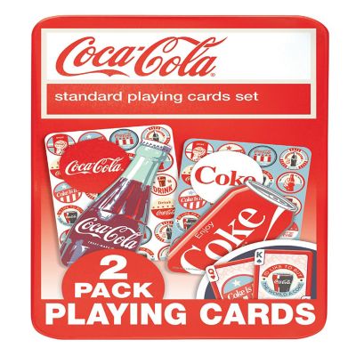 MasterPieces Coca Cola 2 Pack Playing Cards - 54 Card Deck for Adults Image 1