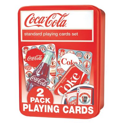 MasterPieces Coca Cola 2 Pack Playing Cards - 54 Card Deck for Adults Image 1