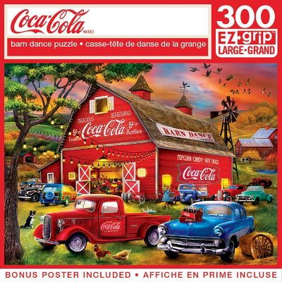 MasterPieces Coca-Cola - Barn Dance 300 Piece EZ Grip Jigsaw Puzzle Image 1