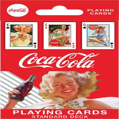 MasterPieces Coca-Cola Classic Ads Playing Cards - 54 Card Deck Image 1