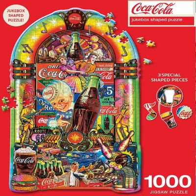 MasterPieces Coca-Cola Jukebox 1000 Piece Shaped Jigsaw Puzzle Image 1