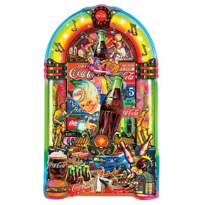 MasterPieces Coca-Cola Jukebox 1000 Piece Shaped Jigsaw Puzzle Image 2