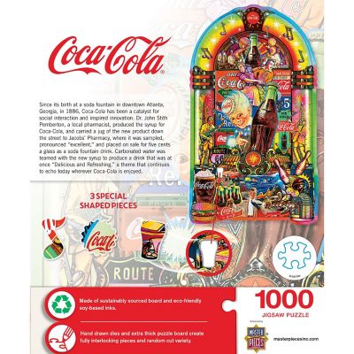 MasterPieces Coca-Cola Jukebox 1000 Piece Shaped Jigsaw Puzzle Image 3