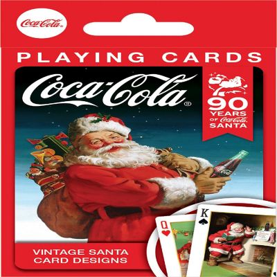 MasterPieces Coca-Cola Vintage Santa Playing Cards - 54 Card Deck Image 1