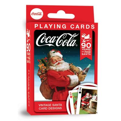 MasterPieces Coca-Cola Vintage Santa Playing Cards - 54 Card Deck Image 1