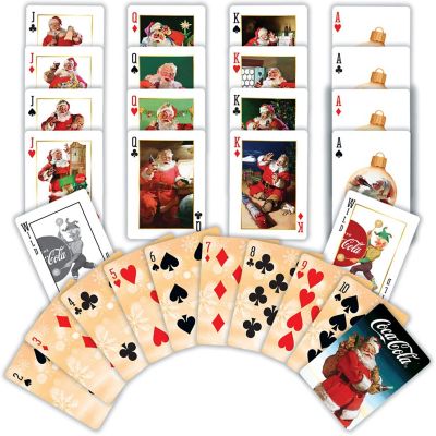 MasterPieces Coca-Cola Vintage Santa Playing Cards - 54 Card Deck Image 2