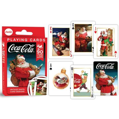 MasterPieces Coca-Cola Vintage Santa Playing Cards - 54 Card Deck Image 3