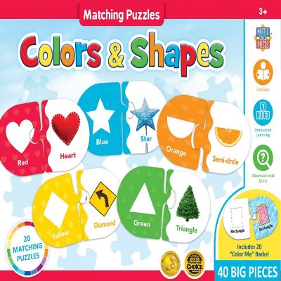 MasterPieces Colors &amp; Shapes - Educational Matching Jigsaw Puzzles Image 1