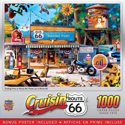 MasterPieces Cruisin' Route 66 - Trading Post on Route 66 1000 Piece Puzzle Image 1