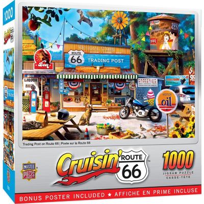 MasterPieces Cruisin' Route 66 - Trading Post on Route 66 1000 Piece Puzzle Image 1