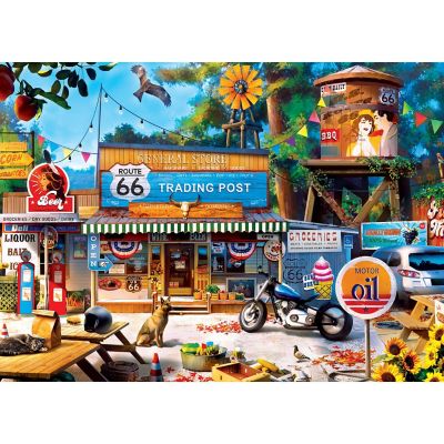 MasterPieces Cruisin' Route 66 - Trading Post on Route 66 1000 Piece Puzzle Image 2