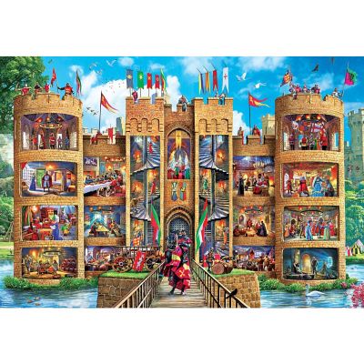 MasterPieces Cutaway Medieval Castle 1000 Piece EZ Grip Jigsaw Puzzle Image 2