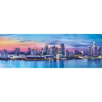 MasterPieces Detroit 1000 Piece Panoramic Jigsaw Puzzle for Adults Image 2