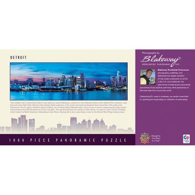 MasterPieces Detroit 1000 Piece Panoramic Jigsaw Puzzle for Adults Image 3