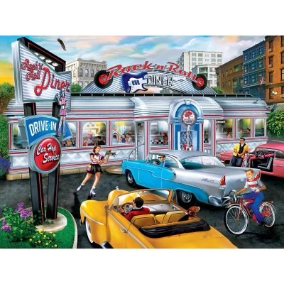 MasterPieces Drive-Ins, Diners & Dives - Rock & Rolla Diner 550 Piece Puzzle Image 2
