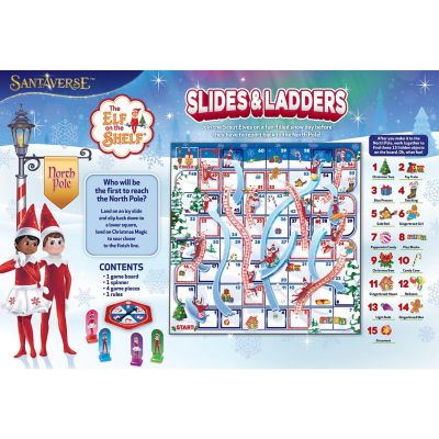 MasterPieces Elf on the Shelf Slides and Ladders Board Game for Kids Image 3