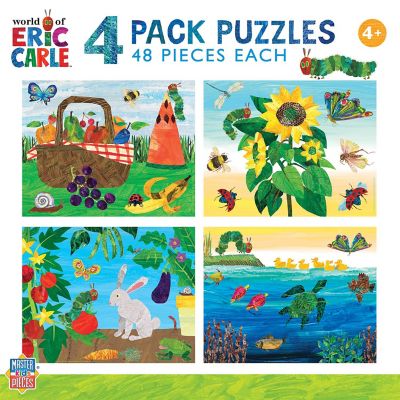 MasterPieces Eric Carle 4-Pack 100 Piece Jigsaw Puzzles for Kids Image 1