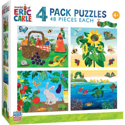 MasterPieces Eric Carle 4-Pack 100 Piece Jigsaw Puzzles for Kids Image 1