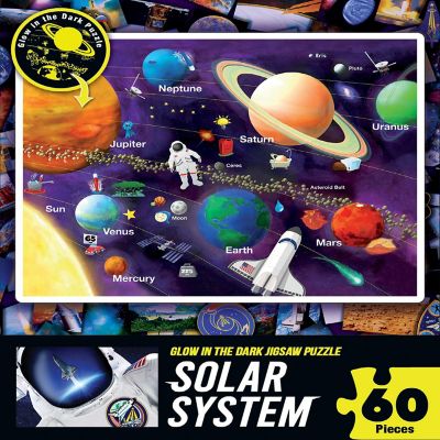 MasterPieces Explorer - Solar System 60 Piece Glow in the Dark Puzzle Image 1