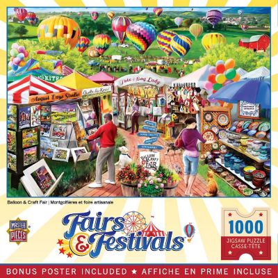 MasterPieces Fairs & Festivals - Balloon & Craft Fair 1000 Piece Puzzle Image 1