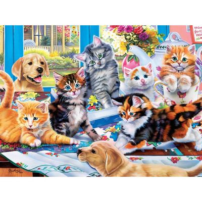 MasterPieces Family Time - Puzzling Gone Wild 400 Piece Jigsaw Puzzle Image 2