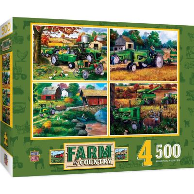 MasterPieces Farm & Country - 500 Piece Jigsaw Puzzles 4 Pack Image 1