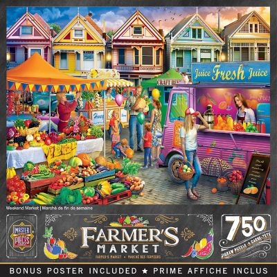 MasterPieces Farmer's Market - Weekend Market 750 Piece Jigsaw Puzzle Image 1