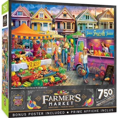 MasterPieces Farmer's Market - Weekend Market 750 Piece Jigsaw Puzzle Image 1