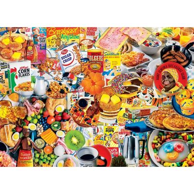 MasterPieces Flashbacks - Breakfast Eats 1000 Piece Jigsaw Puzzle Image 2