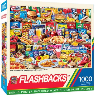 MasterPieces Flashbacks - Kids Favorite Foods 1000 Piece Jigsaw Puzzle Image 1