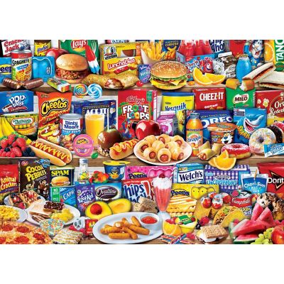 MasterPieces Flashbacks - Kids Favorite Foods 1000 Piece Jigsaw Puzzle Image 2