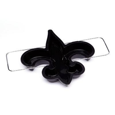 MasterPieces Fleur de Lis Black Shaped Cake Pan Bakeware Image 1