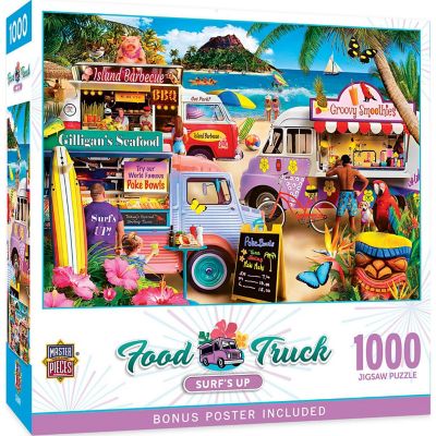 MasterPieces Food Truck Roundup - Surf's Up 1000 Piece Jigsaw Puzzle Image 1