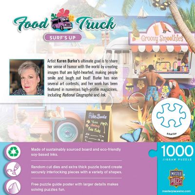 MasterPieces Food Truck Roundup - Surf's Up 1000 Piece Jigsaw Puzzle Image 3