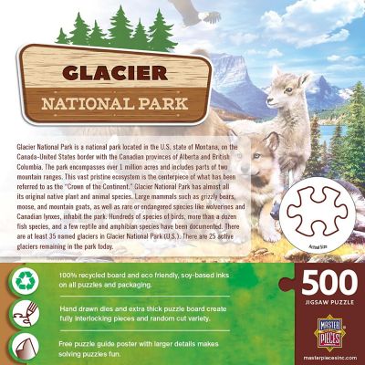 MasterPieces Glacier National Park 500 Piece Jigsaw Puzzle for Adults Image 3