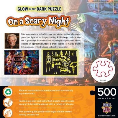 MasterPieces Glow in the Dark - On a Scary Night in October 500 Piece Puzzle Image 3
