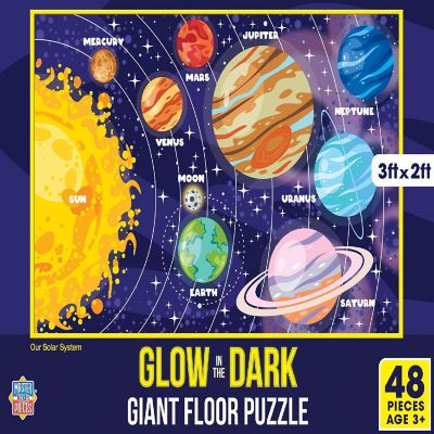 MasterPieces Glow in the Dark - Our Solar System 48 Piece Floor Puzzle Image 1