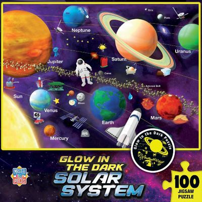 MasterPieces Glow in the Dark - Solar System 100 Piece Jigsaw Puzzle Image 1