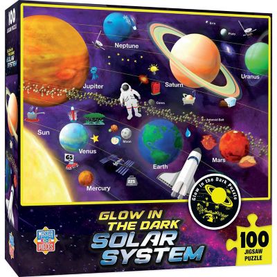 MasterPieces Glow in the Dark - Solar System 100 Piece Jigsaw Puzzle Image 1