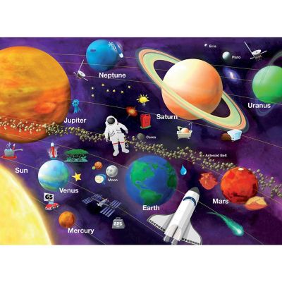 MasterPieces Glow in the Dark - Solar System 100 Piece Jigsaw Puzzle Image 2